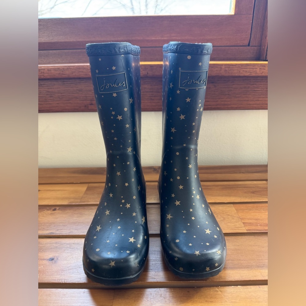 Joules star print rain boot - US 2 (little kid) - Picture 2 of 8